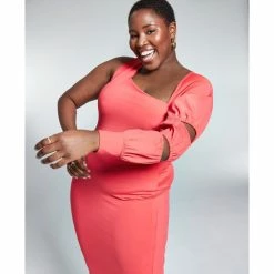 Cheap ⌛ Bar III GooGoo Atkins Trendy Plus Size One-Long-Sleeve 👗 Dress, Created For Macy's Red Lollipop ⌛ -Cheap Bar III Store unnamed file 1783