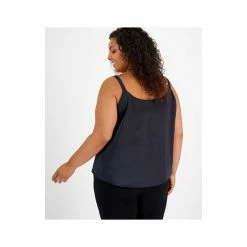 Flash Sale 🎉 Bar III Plus Size Scoop-Neck Camisole Top, Created For Macy's Bar Navy ⭐ -Cheap Bar III Store unnamed file 1826