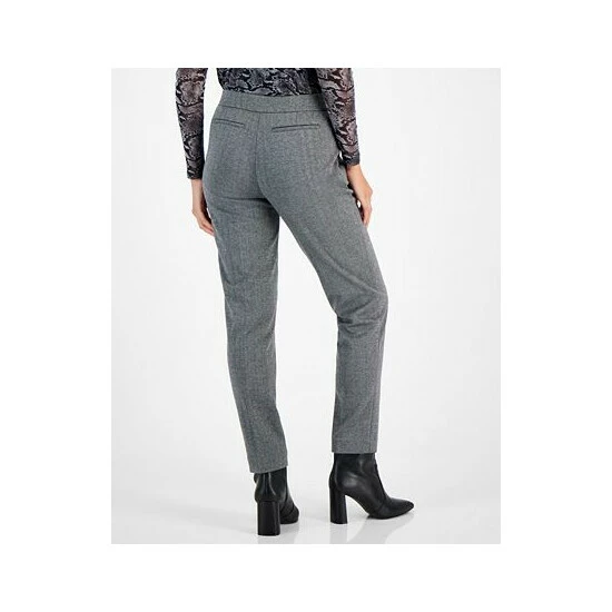Promo π Bar III π© Women's Shimmer Herringbone Straight-Leg Ankle Pants, Created For Macy's Silver Combo π 2 Promo π Bar III π© Women's Shimmer Herringbone Straight-Leg Ankle Pants, Created For Macy's Silver Combo π - Image 2