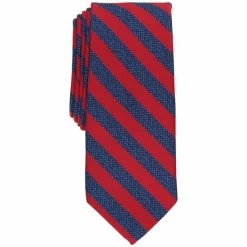 Promo 🔥 Bar III Men's Jazz Stripe Tie, Created For Macy's Red 💯
