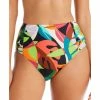 Best deal 🤩 Bar III 👩 Women's Tropical Dreams Side-Shirred High-Waist 👙 Bikini Bottoms, Created For Macy's Multi ✨