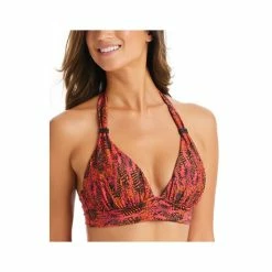 Budget 🎁 Bar III 👩 Women's Viper Snakeskin-Print Halter-Style 👙 Bikini Top, Created For Macy's Ruby ✨ -Cheap Bar III Store unnamed file 1929