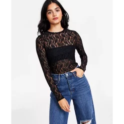 Hot Sale 🎁 Bar III Knit-Crepe Ruched-Sleeve Blazer, XXS-4X, Created For Macy's Deep Black ⭐ -Cheap Bar III Store unnamed file 194