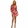 Deals 🥰 Bar III 👩 Women's Printed Mock Neck Bodycon Sheath 👗 Dress, Created For Macy's Shocking Pink Multi 🛒