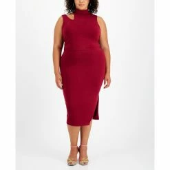 Cheap ❤️ Bar III Plus Size Cutout Crop Top, Created For Macy's Sweet Wine 😍