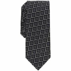 Brand new 🥰 Bar III Men's Percy Skinny Neat Tie, Created For Macy's Grey 👍
