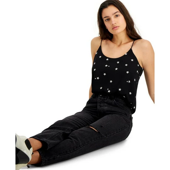 Outlet π Bar III π© Women's Printed Camisole, Created For Macy's Black/bar White π 1 Outlet π Bar III π© Women's Printed Camisole, Created For Macy's Black/bar White π