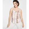 Best Pirce ✨ Bar III Snakeskin-Print Tank Top, Created For Macy's Snake Python 👏