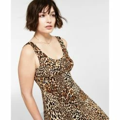 Budget 🛒 Bar III Cheetah-Print Sleeveless Bodycon Midi 👗 Dress, Created For Macy's Charm Cheetah Black 🧨 -Cheap Bar III Store unnamed file 2023