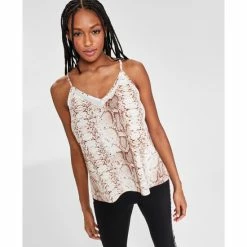 Wholesale ✔️ Bar III Printed Knit Cami Tank Top Snake Python 🧨