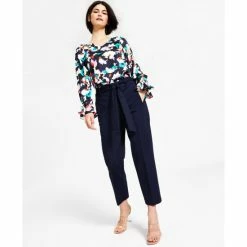 Brand new 😉 Bar III Tie Front Capris Pants, Created For Macy's Bar Navy 👍