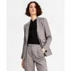 Wholesale 👏 Bar III 👩 Women's Glen Plaid Single-Button Blazer, Created For Macy's Jazz Berry Combo 💯