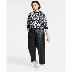 Cheapest 🛒 Bar III 👩 Women's Cheetah Jacquard Sweater, Created For Macy's Leopard Lux Bl 🌟