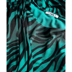 Outlet 🧨 Bar III 👩 Women's Twisted Cutout Printed Midi 👗 Dress, Created For Macy's Zola Zebra ⌛