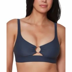 Hot Sale 🔔 Bar III Banded Ring 👙 Bikini Top, Created For Macy's Ink Well ✔️