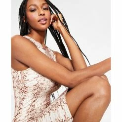 Coupon ❤️ Bar III Petite Snake-Embossed Bodycon 👗 Dress, Created For Macy's Snake Python 🧨 -Cheap Bar III Store unnamed file 2136