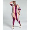 Coupon ⌛ Bar III GooGoo Atkins Trendy Plus Size Asymmetrical Striped Tunic, Created For Macy's Sunrise Stripes 🎁