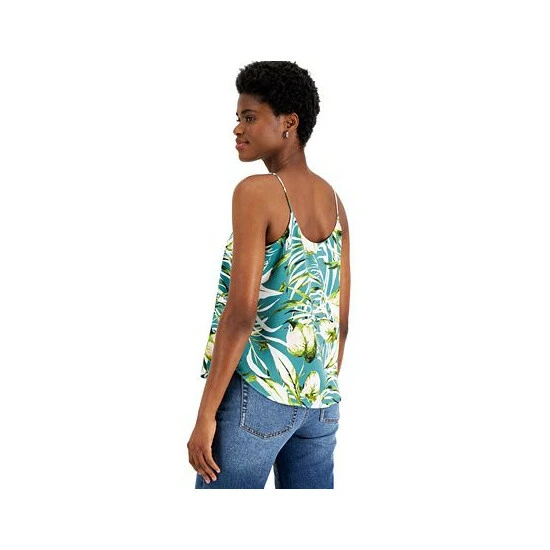 Brand new π Bar III π© Women's Palm Print Camisole Blue Agave Combo π― 2 Brand new π Bar III π© Women's Palm Print Camisole Blue Agave Combo π― - Image 2