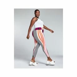 Flash Sale 😍 Bar III GooGoo Atkins Trendy Plus Size Striped Leggings, Created For Macy's Sunrise Stripes 🎉 -Cheap Bar III Store unnamed file 2196