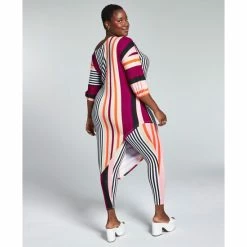 Flash Sale 😍 Bar III GooGoo Atkins Trendy Plus Size Striped Leggings, Created For Macy's Sunrise Stripes 🎉 -Cheap Bar III Store unnamed file 2197