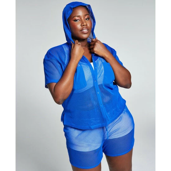 Buy β€οΈ Bar III GooGoo Atkins Trendy Plus Size Mesh Shorts, Created For Macy's Deep Cobalt π 5 Buy β€οΈ Bar III GooGoo Atkins Trendy Plus Size Mesh Shorts, Created For Macy's Deep Cobalt π - Image 5