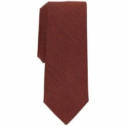 Wholesale 🛒 Bar III Men's Eton Skinny Tie, Created For Macy's Scarlet ✨