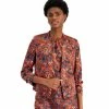 Budget ✔️ Bar III 👩 Women's Ikat-Print Scrunch-Sleeve Blazer, Created For Macy's Blue Shadow Combo 🧨