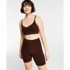 Wholesale 😉 Bar III 👩 Women's Ribbed Bralette, Created For Macy's Rarewood 🎉