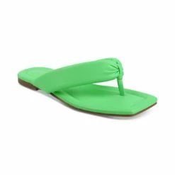 Best deal ✨ Bar III Cloverr Thong Flat 🩴 Sandals, Created For Macy's Green ❤️