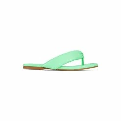 Best deal ✨ Bar III Cloverr Thong Flat 🩴 Sandals, Created For Macy's Green ❤️ -Cheap Bar III Store unnamed file 2316