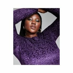 Deals 💯 Bar III GooGoo Atkins Trendy Plus Size Textured Shimmering Long-Sleeve Cat Suit, Created For Macy's Regal Plum 😀 -Cheap Bar III Store unnamed file 2322