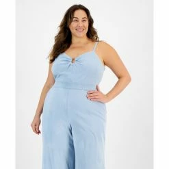 Best reviews of 🤩 Bar III Plus Size Sleeveless Cutout Jumpsuit, Created For Macy's Blue Whisper 💯 -Cheap Bar III Store unnamed file 2365