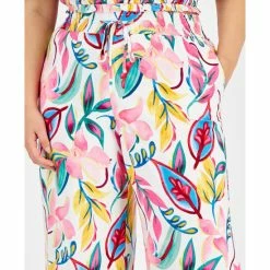 Best deal 🧨 Bar III Plus Size Printed High-Rise Wide-Leg Pants, Created For Macy's Barbados Orchid 👏 -Cheap Bar III Store unnamed file 2382