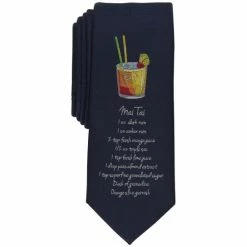 Best Pirce 💯 Bar III Men's Mai Tai Tie, Created For Macy's Navy 🛒