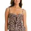 Best reviews of 😉 Bar III 👩 Women's Beach Cheetah-Print Bandeau-Neck Tankini Top, Created For Macy's Natural 😀