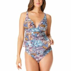 Best Pirce 🔥 Bar III Bohemian By Nature Handkerchief-Hem Tankini Top & Bottoms, Created For Macy's Multi 🔔