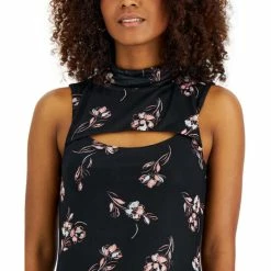 Flash Sale 🛒 Bar III 👩 Women's Printed Sleeveless Cutout Mock-Neck Mesh Mini 👗 Dress, Created For Macy's Whitney Wisps 😍 -Cheap Bar III Store unnamed file 2464