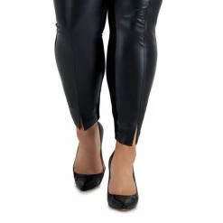 Cheap 🎉 Bar III Plus Size Pleather-Front Leggings, Created For Macy's Deep Black 😀 -Cheap Bar III Store unnamed file 2468