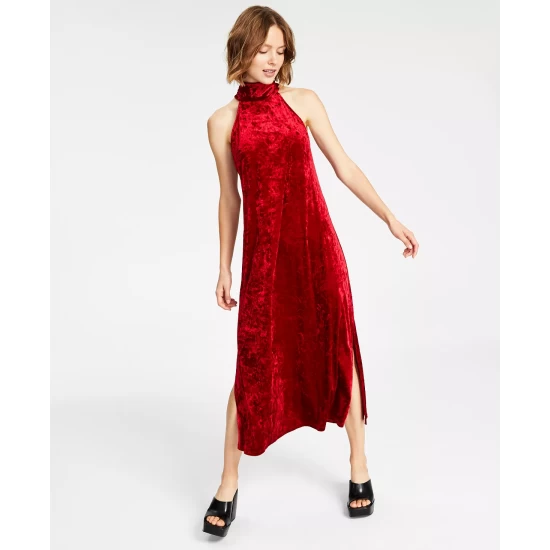 Cheap π₯ Bar III π© Women's Halter-Neck Side-Slit Maxi π Dress, Created For Macy's Fire Red π 6 Cheap π₯ Bar III π© Women's Halter-Neck Side-Slit Maxi π Dress, Created For Macy's Fire Red π - Image 6