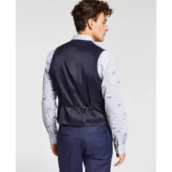 Promo 🎁 Bar III Men's Slim-Fit Wool Suit Vest, Created For Macy's Charcoal 🎁 -Cheap Bar III Store unnamed file 283