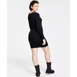 Wholesale ⌛ Bar III Bodycon Long-Sleeve Mini 👗 Dress, Created For Macy's Dusty Olive ❤️ -Cheap Bar III Store unnamed file 303