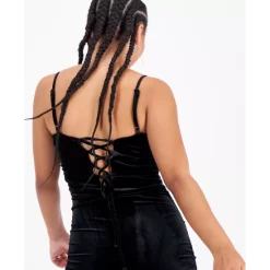 Top 10 ⌛ Bar III 👩 Women's Long-Sleeve Crewneck Tie-Back Romper, Created For Macy's Deep Black ❤️