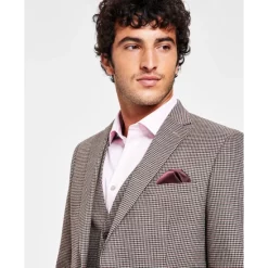 Top 10 ⭐ Bar III Men's Slim-Fit Check Suit Separate Jacket, Created For Macys Burgundy/black Check 🔔 -Cheap Bar III Store unnamed file 378