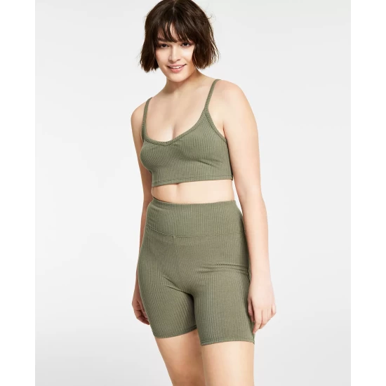 Best deal β¨ Bar III π© Women's Ribbed Bralette, Created For Macy's Dusty Oliv π 2 Best deal β¨ Bar III π© Women's Ribbed Bralette, Created For Macy's Dusty Oliv π - Image 2
