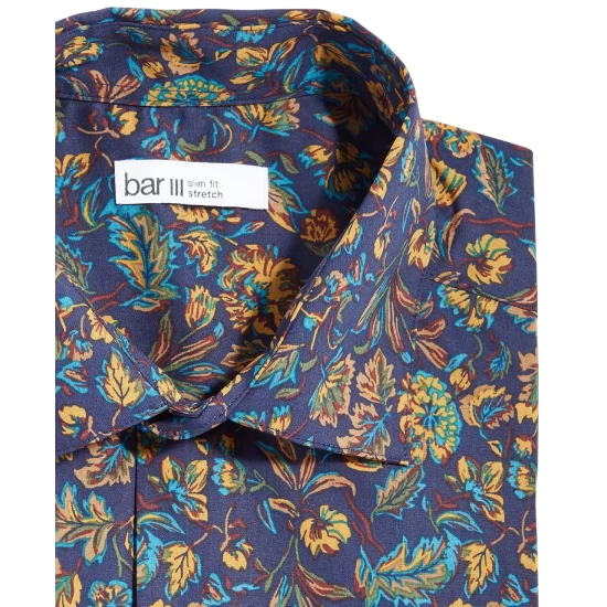Brand new โค๏ธ Bar III Men's Slim-Fit Performance Stretch Floral-Print ๐ Dress ๐ Shirt, Created For Macy's Navy ๐ฅฐ 7 Brand new โค๏ธ Bar III Men's Slim-Fit Performance Stretch Floral-Print ๐ Dress ๐ Shirt, Created For Macy's Navy ๐ฅฐ - Image 7