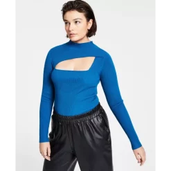 Cheapest 🔔 Bar III 👩 Women's Ribbed Front-Cutout Sweater, Created For Macy's Cherry On Top 🎁 -Cheap Bar III Store unnamed file 40