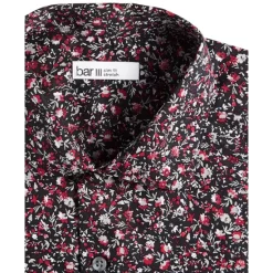 Best Sale 🎉 Bar III 👩 Women's Velvet Ruched Mini Front-Cutout 👗 Dress, Created For Macy's Deep Black 🧨