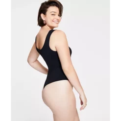 Discount 😉 Bar III 👩 Women's Slit-Hem Faux-Leather Pull-On Pants, Created For Macy's Deep Black 💯