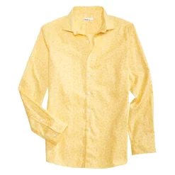 Best deal ⌛ Bar III Men's Slim Flit Floral Stretch 👗 Dress 👚 Shirt, Created For Macy's Yellow 😉 -Cheap Bar III Store unnamed file 459