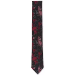 Cheapest 😍 Bar III Men's Bristol Floral Skinny Tie, Created For Macy's Black 🎉 -Cheap Bar III Store unnamed file 473